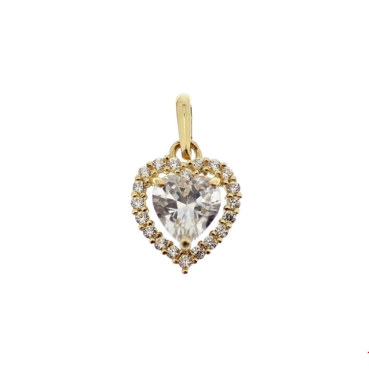 14krt Geelgoud hanger hart zirkonia
Doelgroep: dames
Breedte: 8 mm
Hoogte: 8.5 mm
Zetting: rijzetting