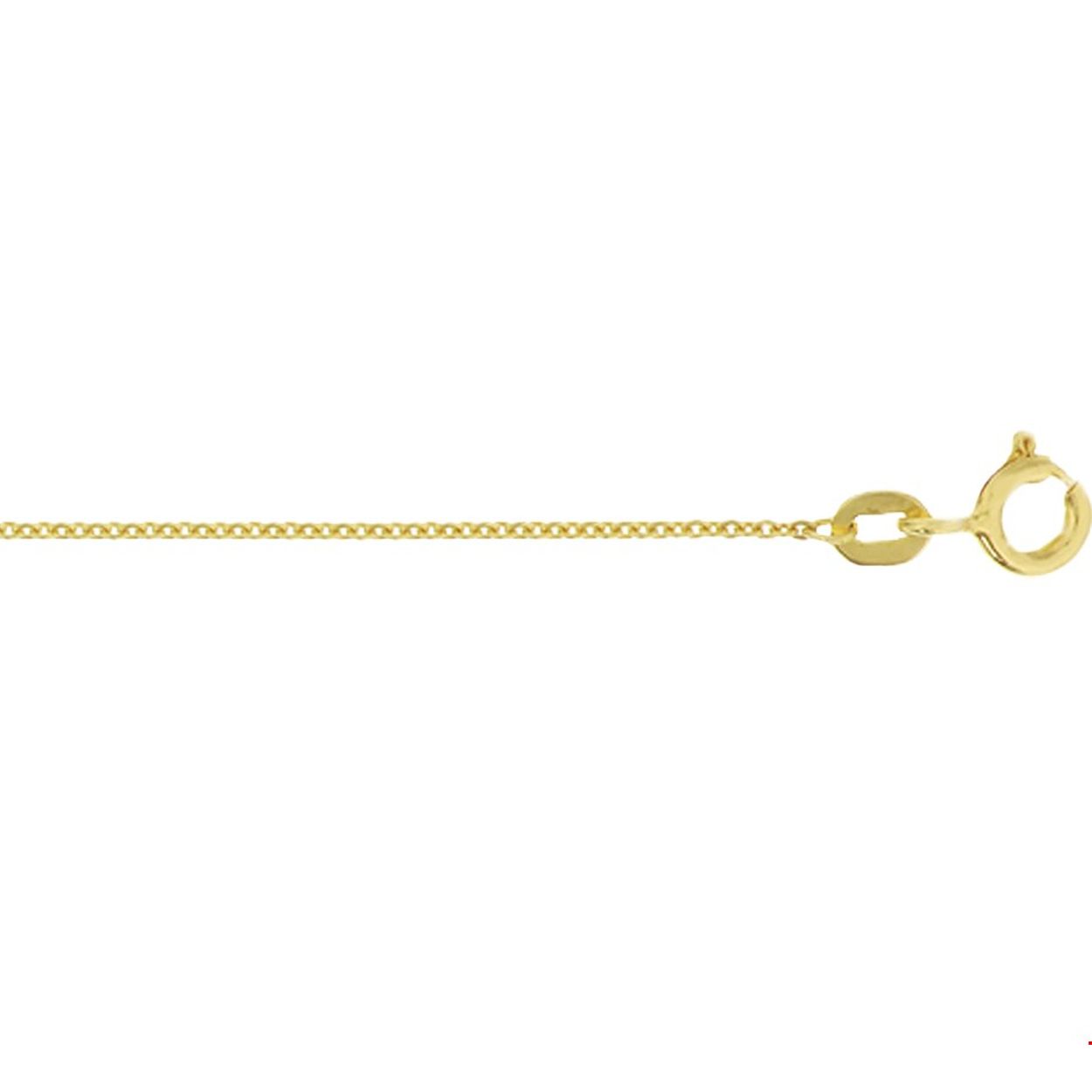 14krt Geelgoud Collier Anker 41-45cm 0,8mm 