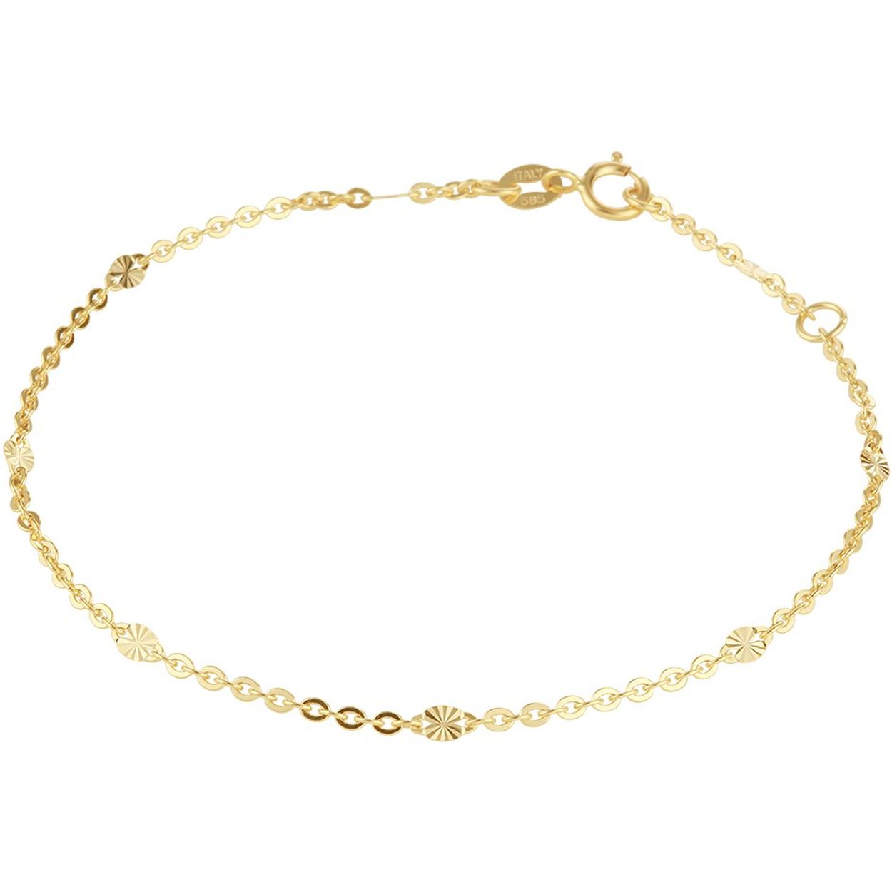 gouden armband 16 en 18cm