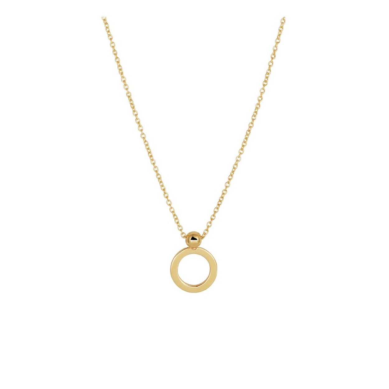GEEL GOUD COLLIER CIRKEL