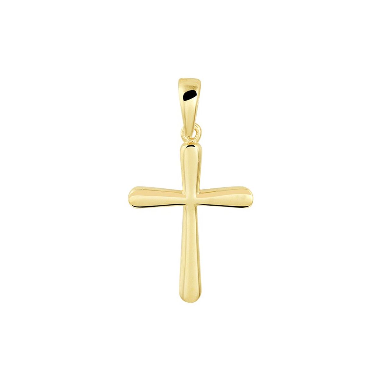 14krt geelgouden kruis 19x12.5mm
