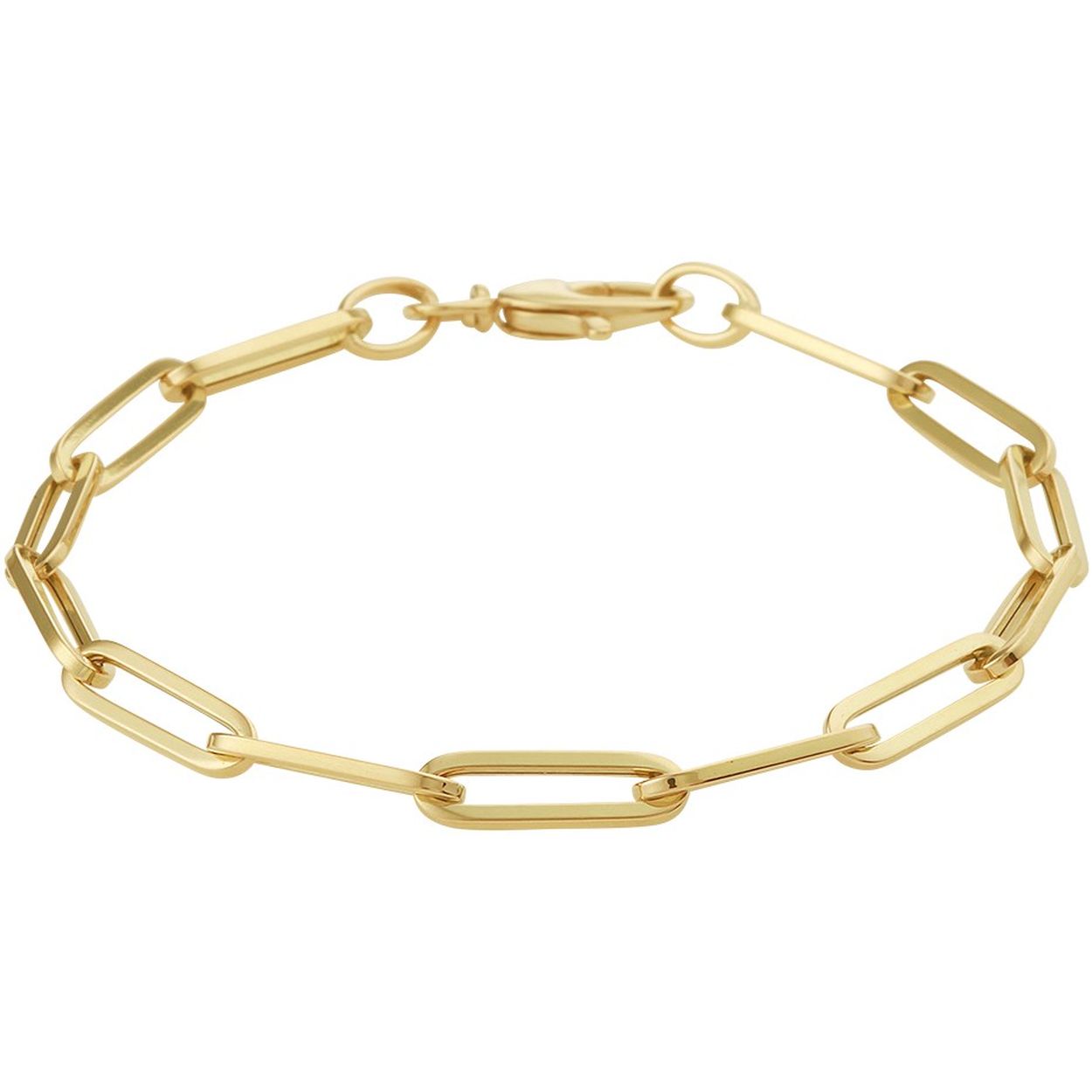 14k Geelgouden anker armband met een schakelbreedte van 4.5mm uitgevoerd met een stevige karabijn sluiting. De armband heeft een draaglengte van 19cm.