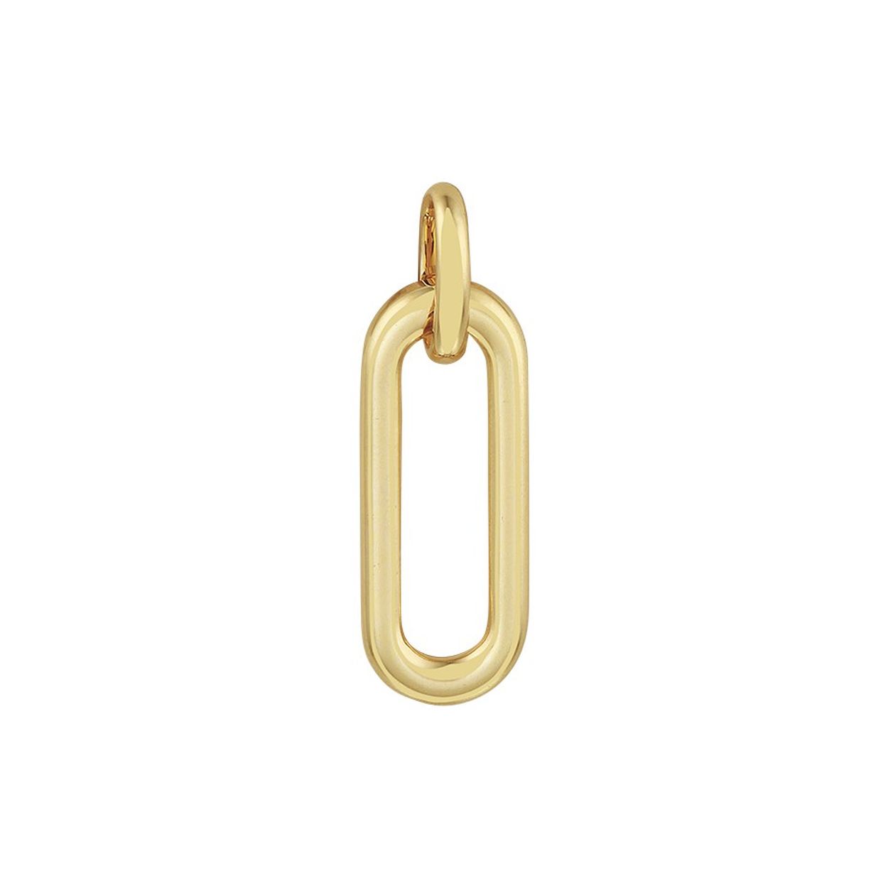 14k Geelgouden hanger. De hanger heeft een totale hoogte van 26mm.