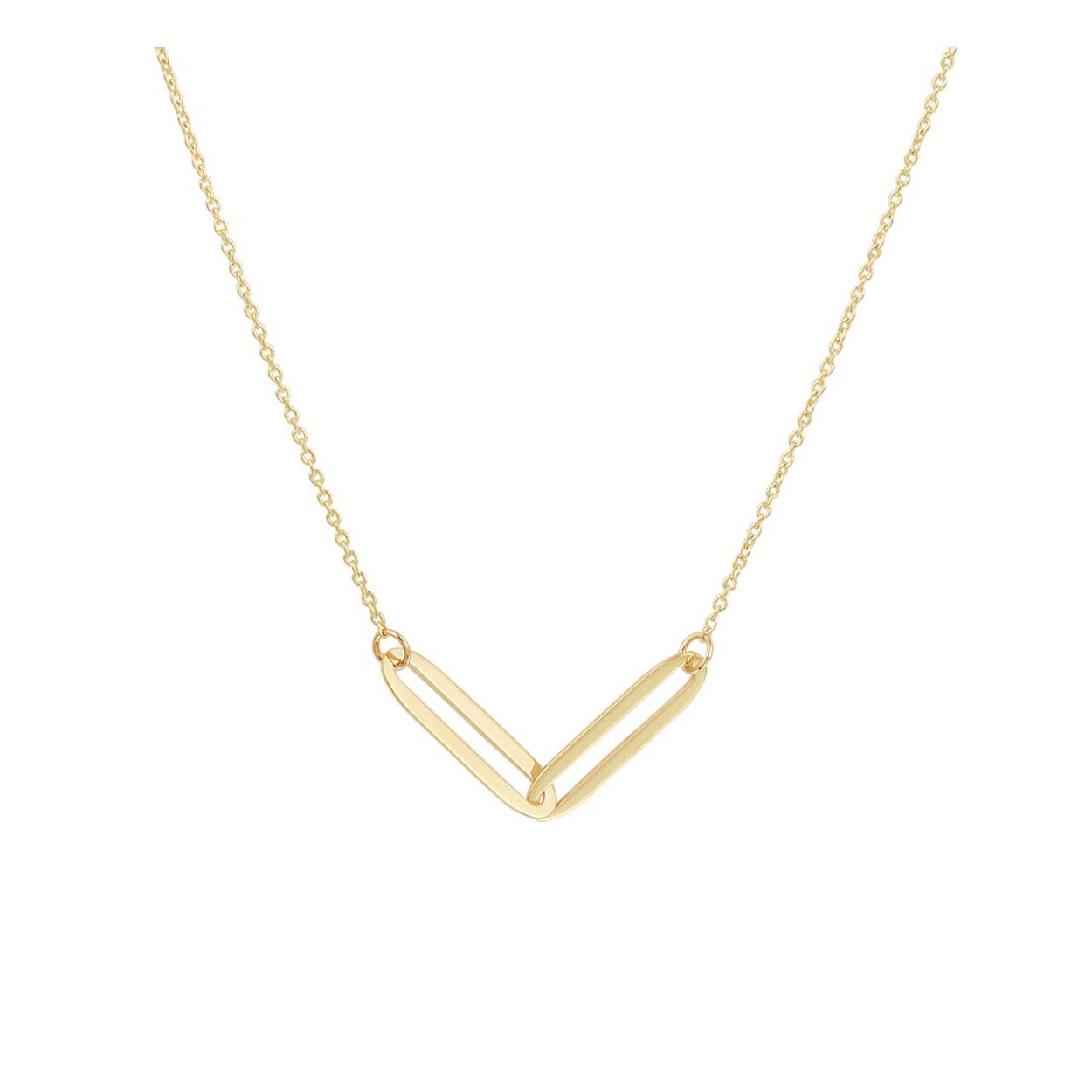 14k Geelgouden collier uitgevoerd met twee anker schakels met een afmeting van 4x16mm en een stevige karabijn sluiting. Het collier heeft draaglengtes van 41, 43 en 45cm.