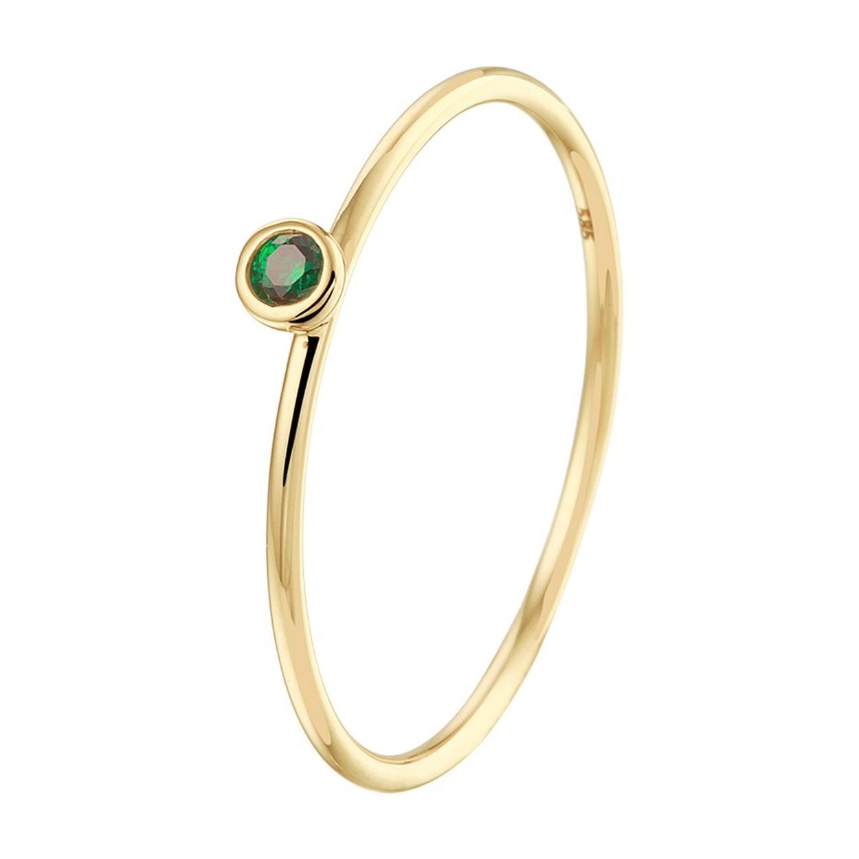 14krt Geelgoud Ring Groen Zirkonia
14krt Geelgouden aanschuifring uitgevoerd met een schitterende groen zirkonia. De ring heeft een breedte van 3mm.