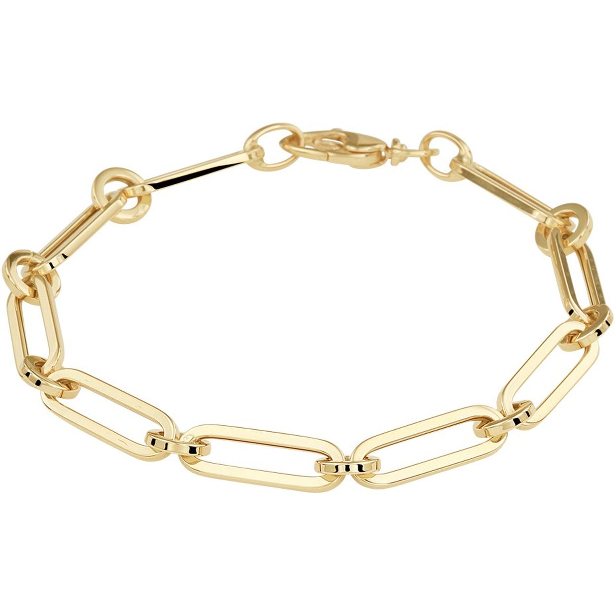 14k Geelgouden anker armband met een schakelbreedte van 6mm uitgevoerd met een stevige karabijn sluiting. De armband heeft een draaglengte van 19cm.