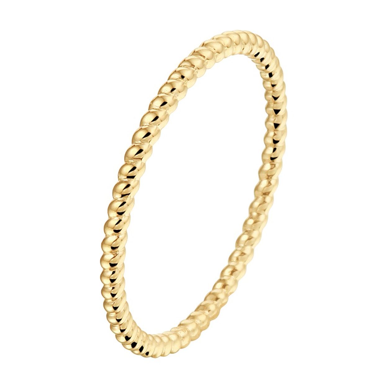 14k Geelgouden aanschuifring. De ring heeft een breedte van 1.5mm.