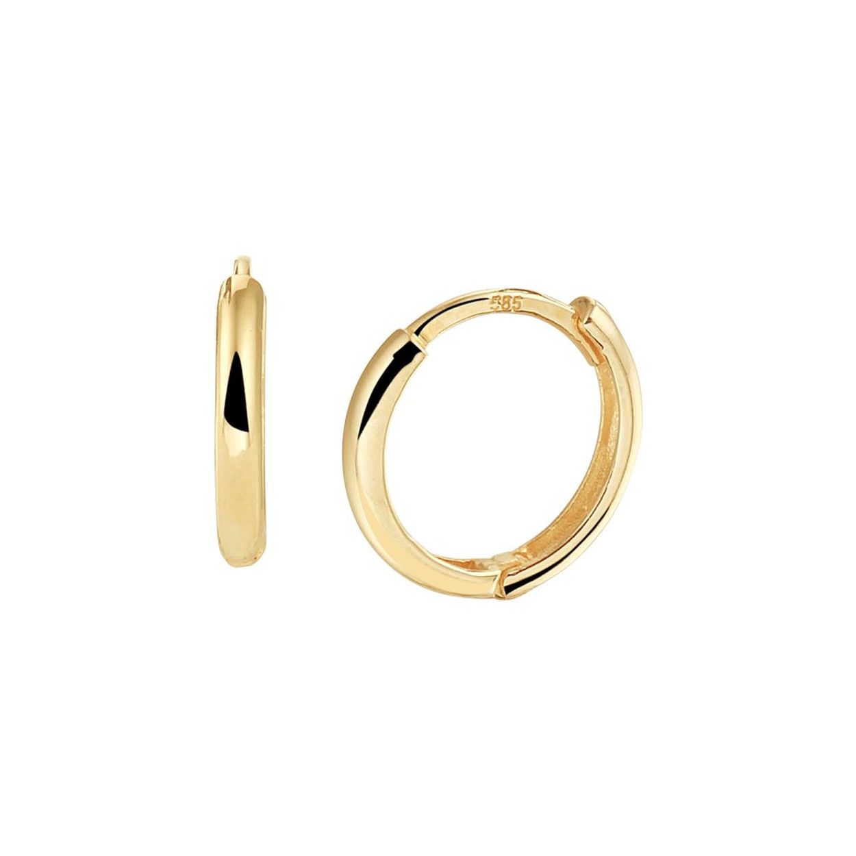 Huiscollectie - Geelgouden klapcreolen 12x2mm - 4022985