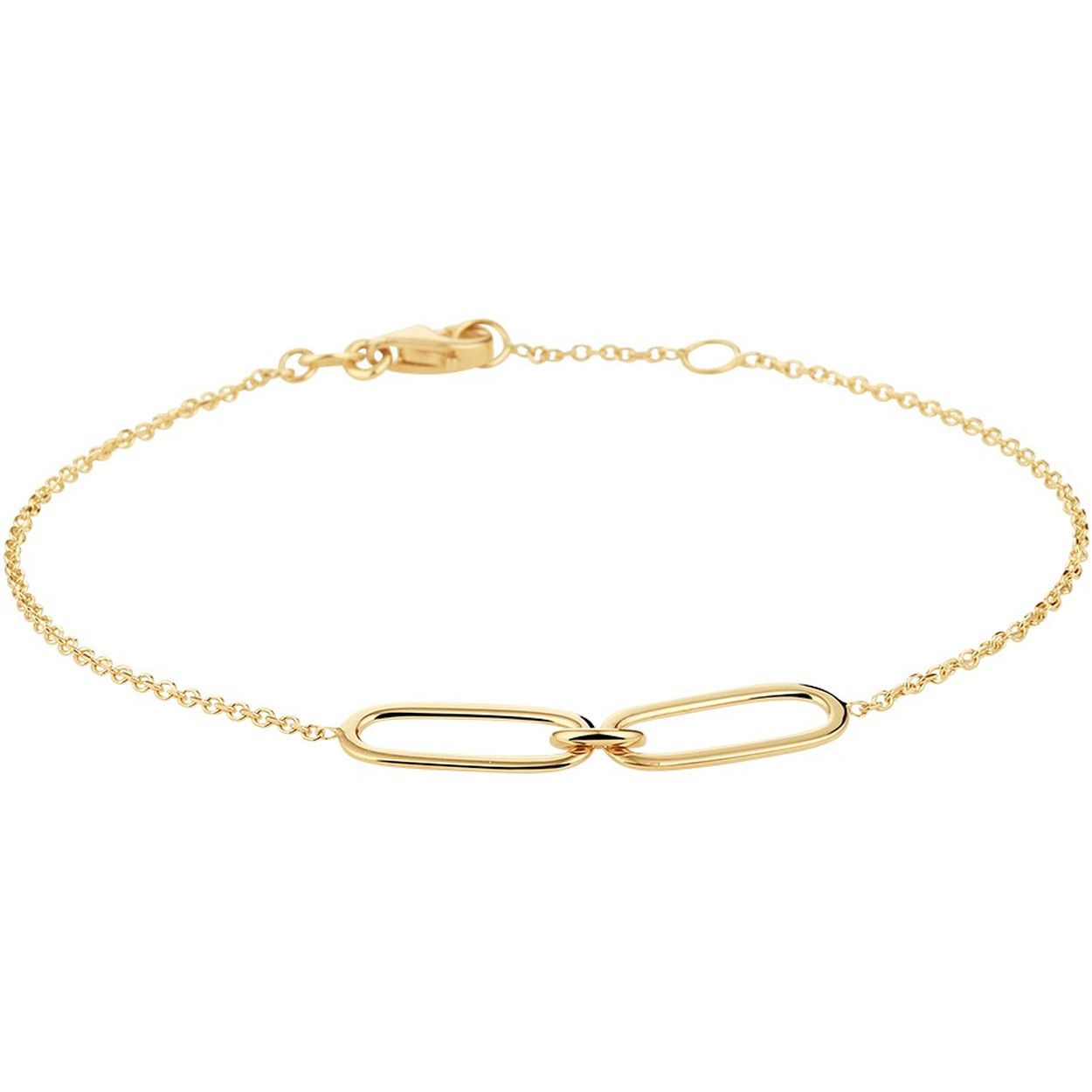 14k Geelgouden 1.1mm anker armband uitgevoerd met een stevige karabijn sluiting en schakels met een breedte van 6mm. De armband heeft draaglengtes van 17 en 18.5cm. Tevens leverbaar bijpassend collier.
