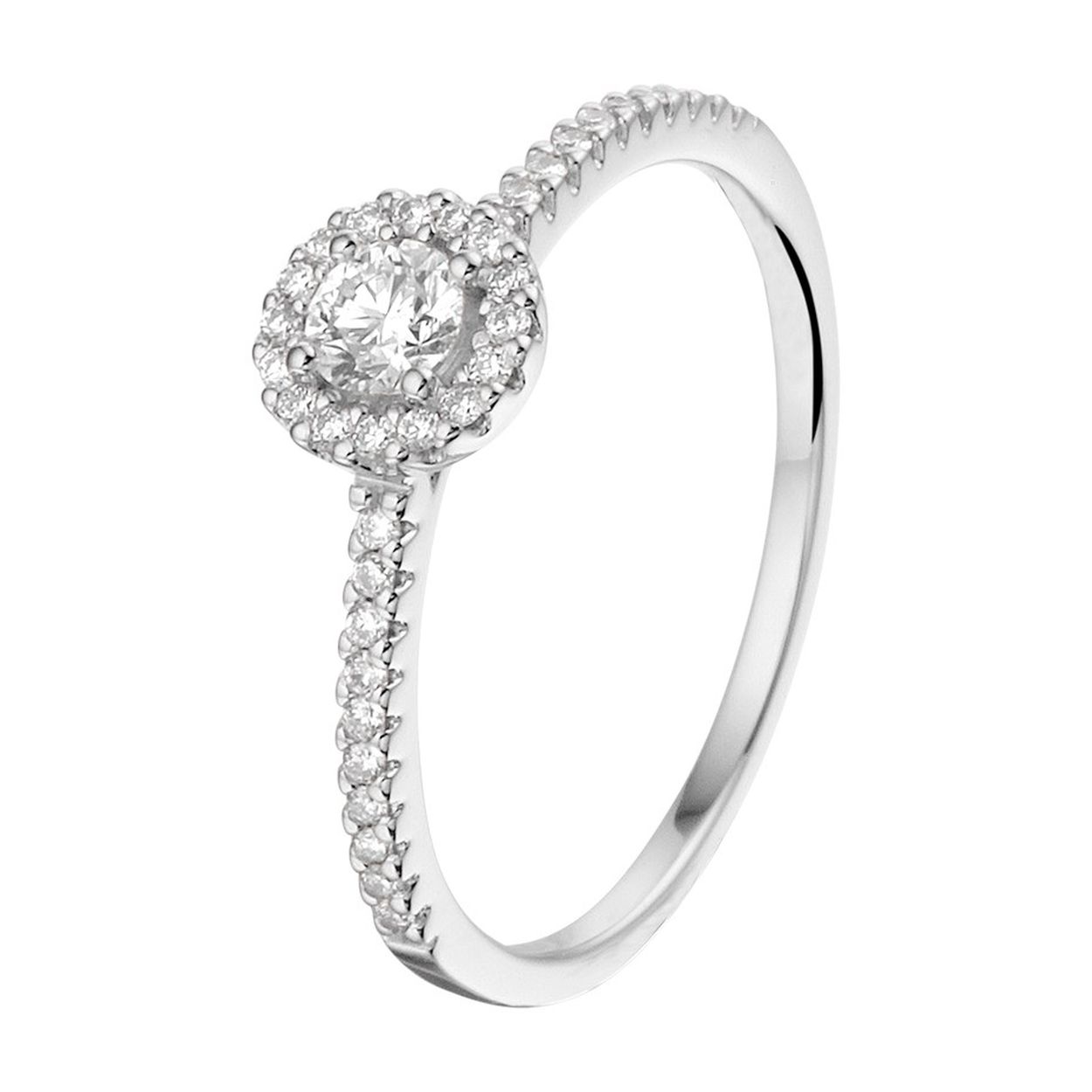 Prachtige 14krt witgouden ring met diamant, 0,30crt H Si.

De maat van de ring is 53 (17). Heeft u een andere maat, neem dan gerust contact met ons op.

Tevens leverbaar bijpassende hanger en oorsieraden.

Referentienummer: THOJ1366