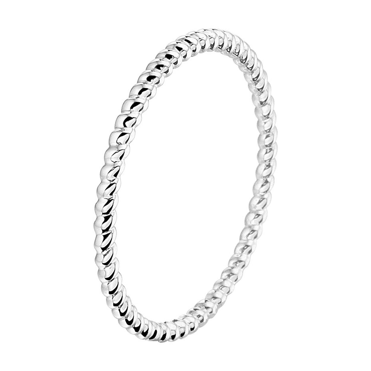 14k Witgouden aanschuifring. De ring heeft een breedte van 1.5mm.