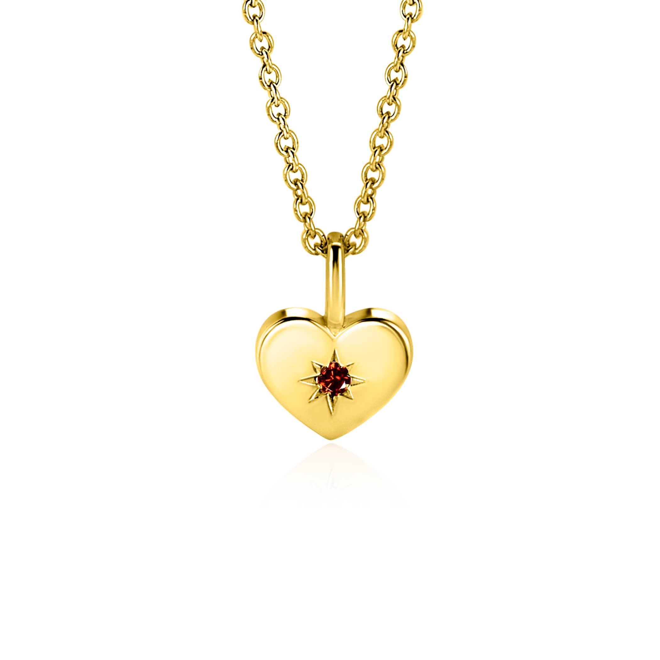 Dit is een hanger van het merk Zinzi. De hanger is rood van kleur en gemaakt van zilver.