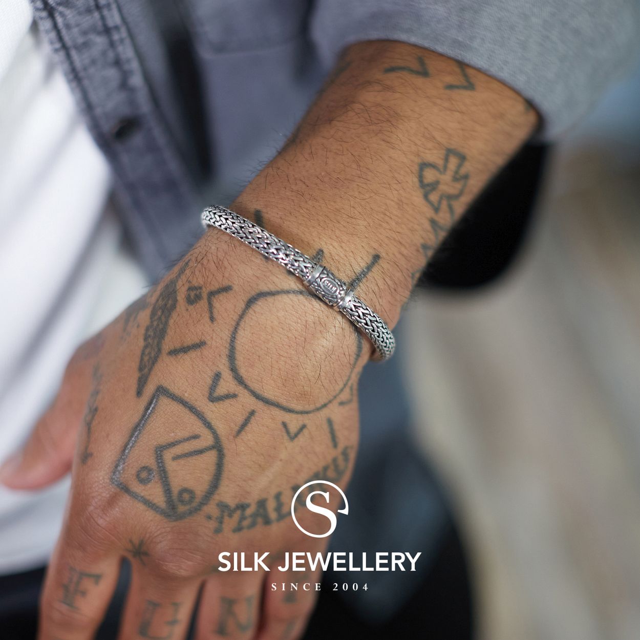 Zilveren Silk armband SLK42219