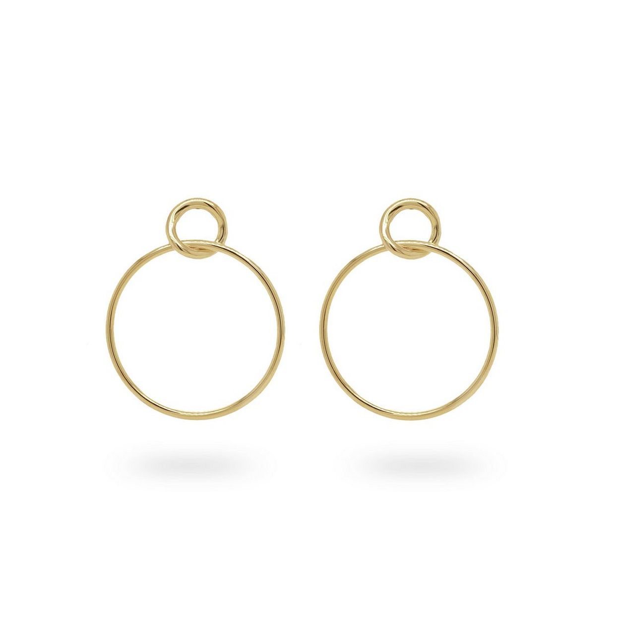 24Kae Statement Oorbellen - 925 Sterling zilver geelgoud verguld  42409Y