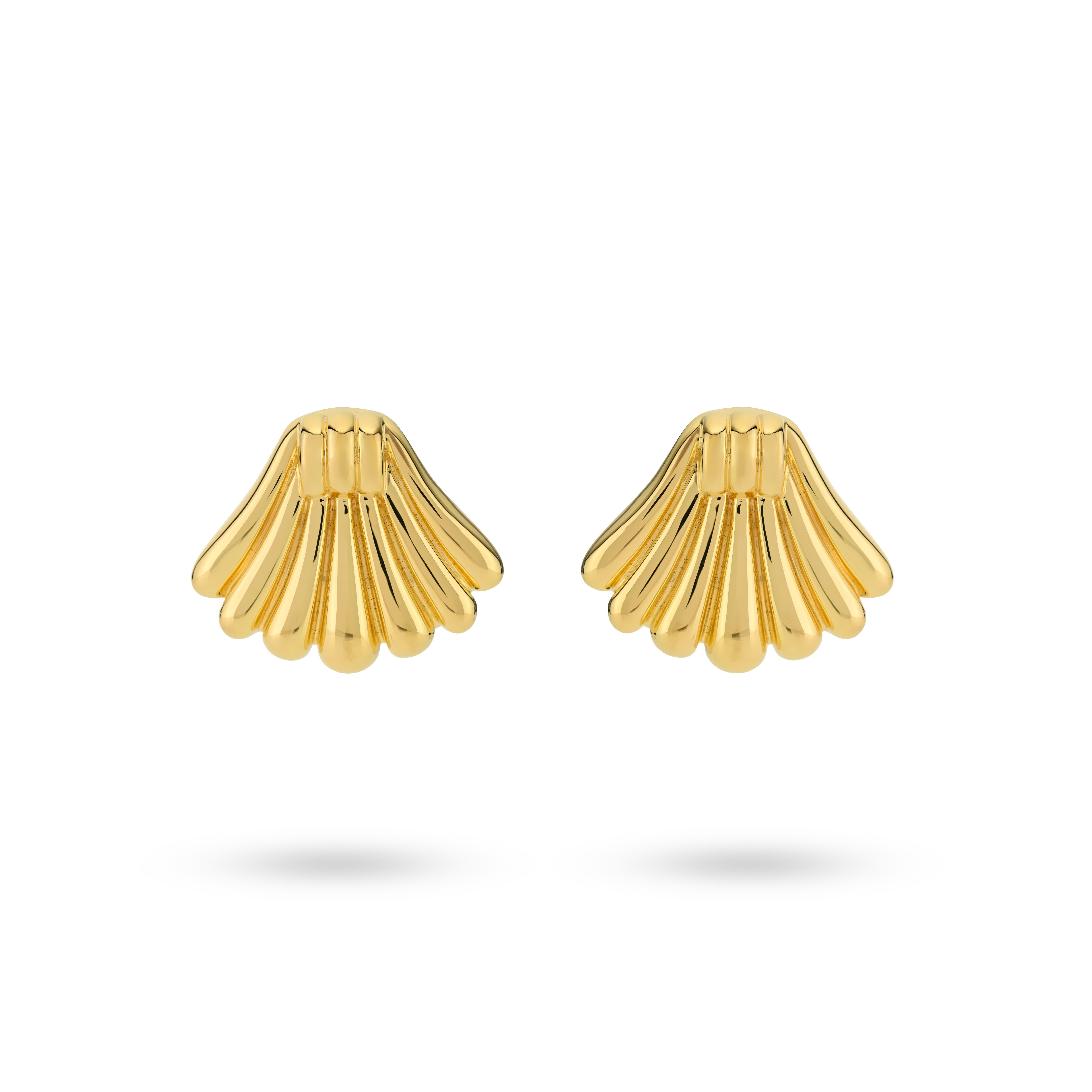 Schelpvormige statement oorbellen - 424107Y