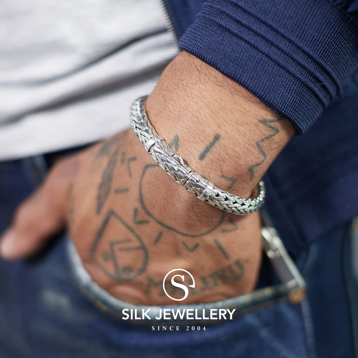 Zilveren Silk armband SLK42419