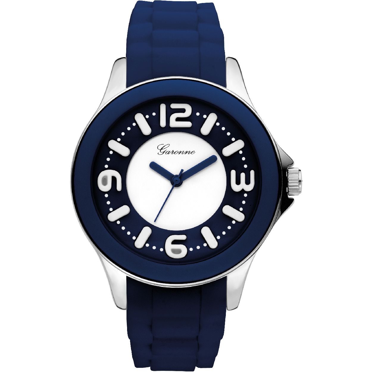 Dit meisjeshorloge is van het merk Garonne. Het is een  horloge met een band gemaakt van rubber. De diameter van de kast is 37 mm.
De verdere specificaties van het horloge zijn als volgt:
Glassoort: mineraal
Waterdichtheid: 3 ATM
