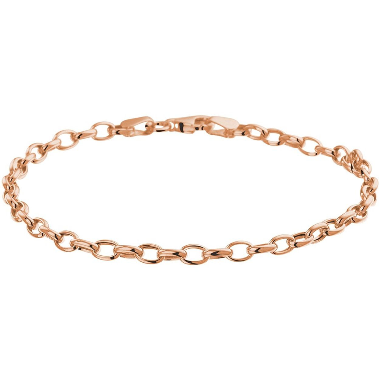 14k Rosegouden anker armband uitgevoerd met een stevige karabijn sluiting. De armband heeft een draaglengte van 18.5cm en een schakelbreedte van 3.5mm.
