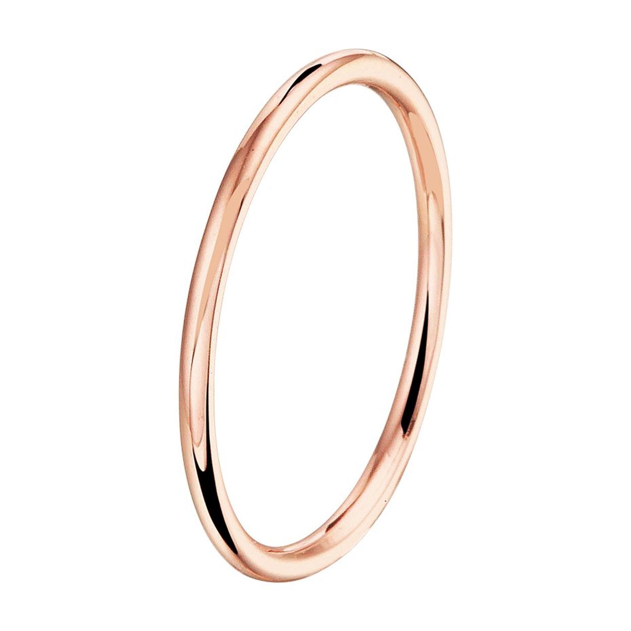 14k Rosegouden aanschuifring. De ring heeft een breedte van 1.5mm.