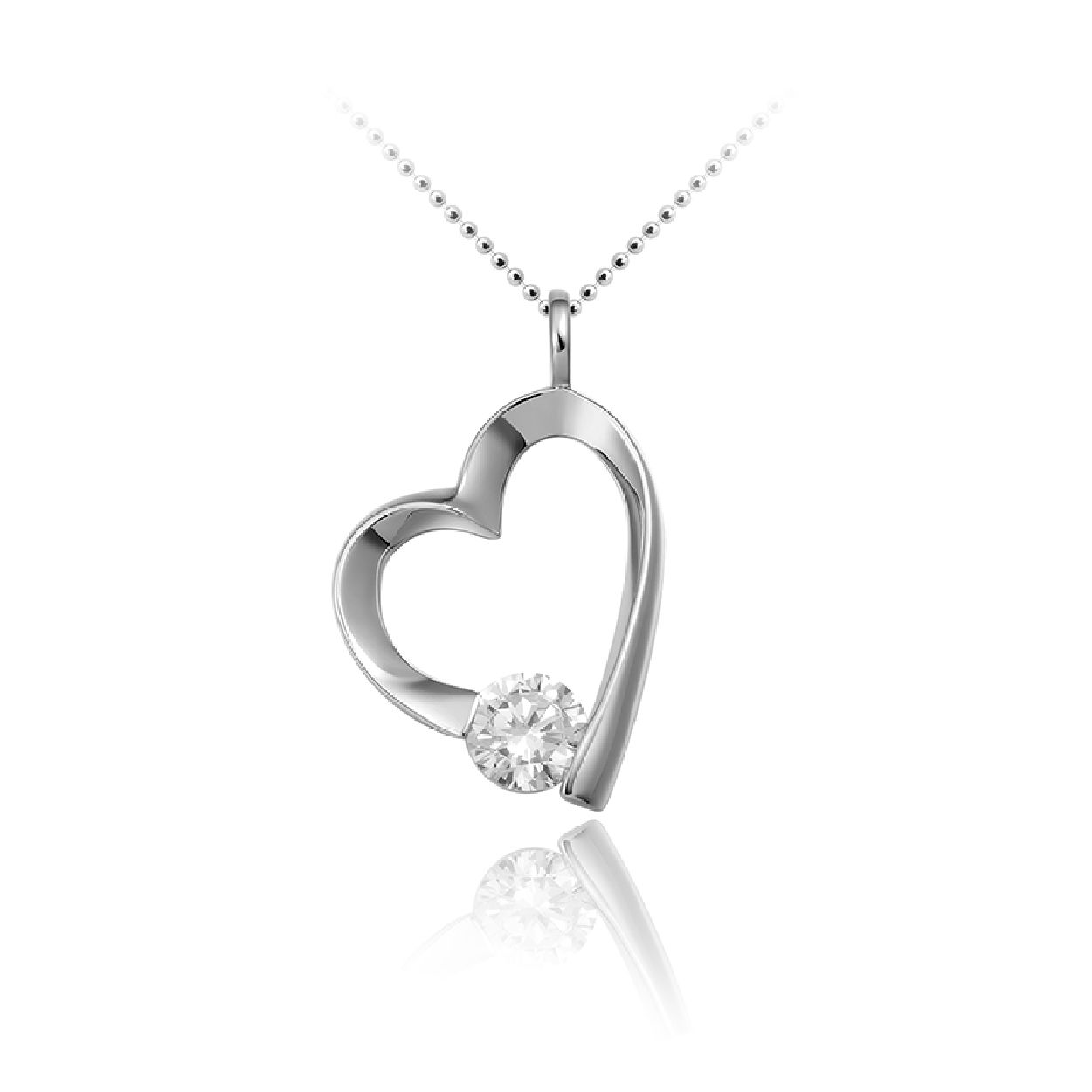 Schitterende zilveren hanger hart met in de punt een briljant geslepen zirkonia's.

Leuk om te combineren met andere sieraden uit onze collectie.