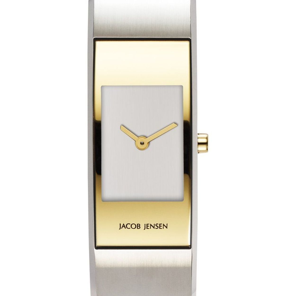 Jacob Jensen Eclipse 452 in goud met zilverkleur.
58mm