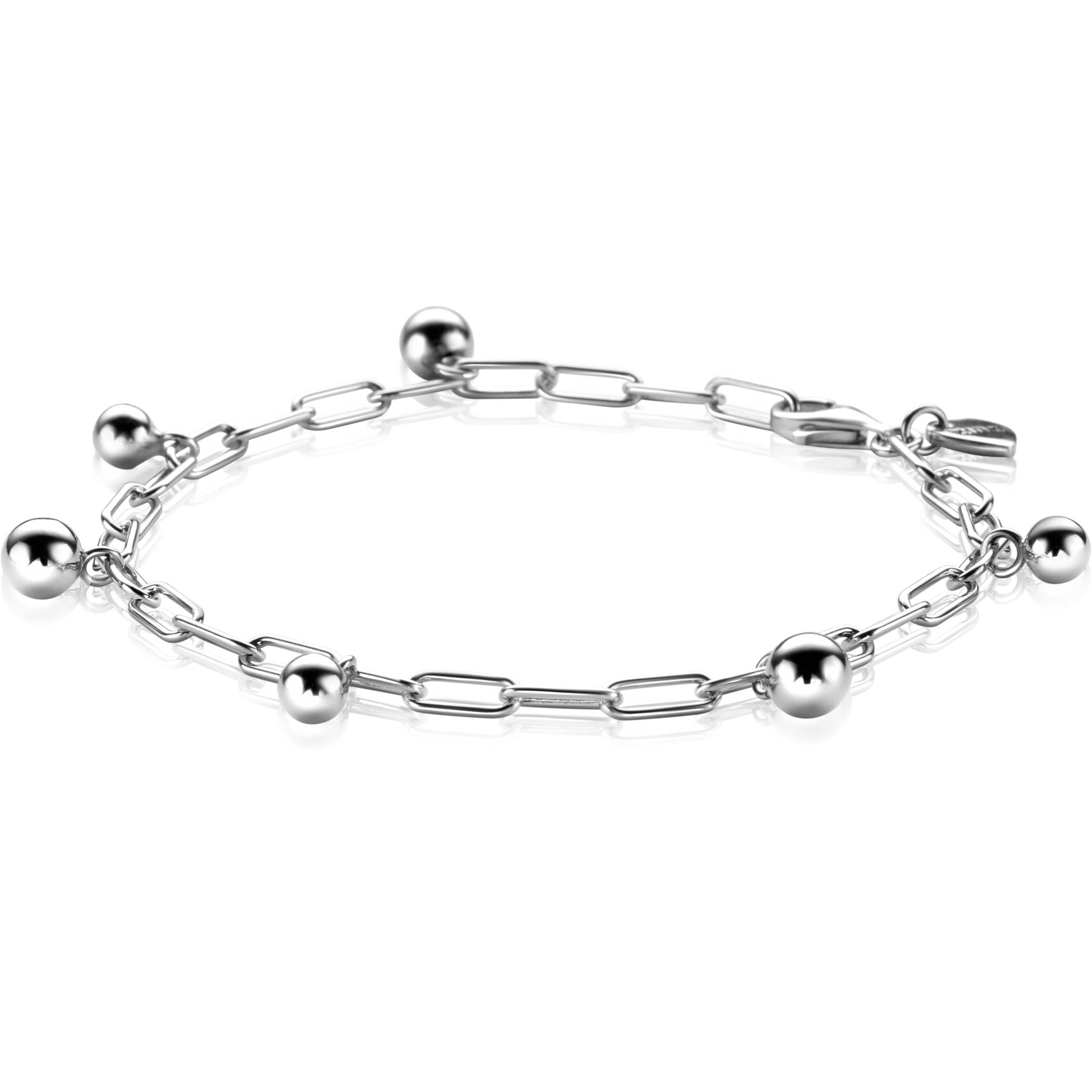 ZIA2541 ZINZI zlv. armband bolletjes