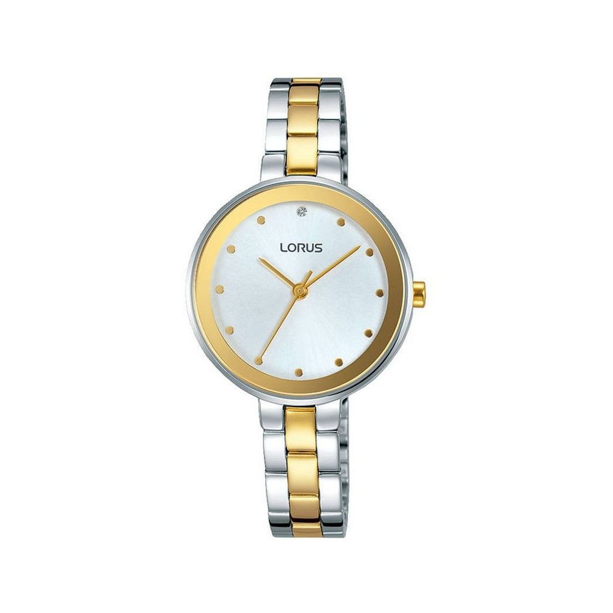 Lorus horloge RG295LX9 DAMES BICOLOUR BRACELET SWAROVSKI WR