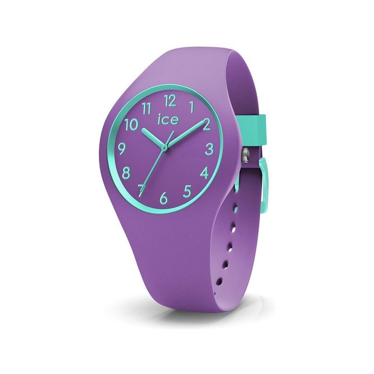 Kies voor kleur met de ICE ola kids Mermaid! Dit kleine, paarse horloge van soepel silicone met helderblauwe details geeft elke outfit van je kind een speelse en kleurrijke toets.
