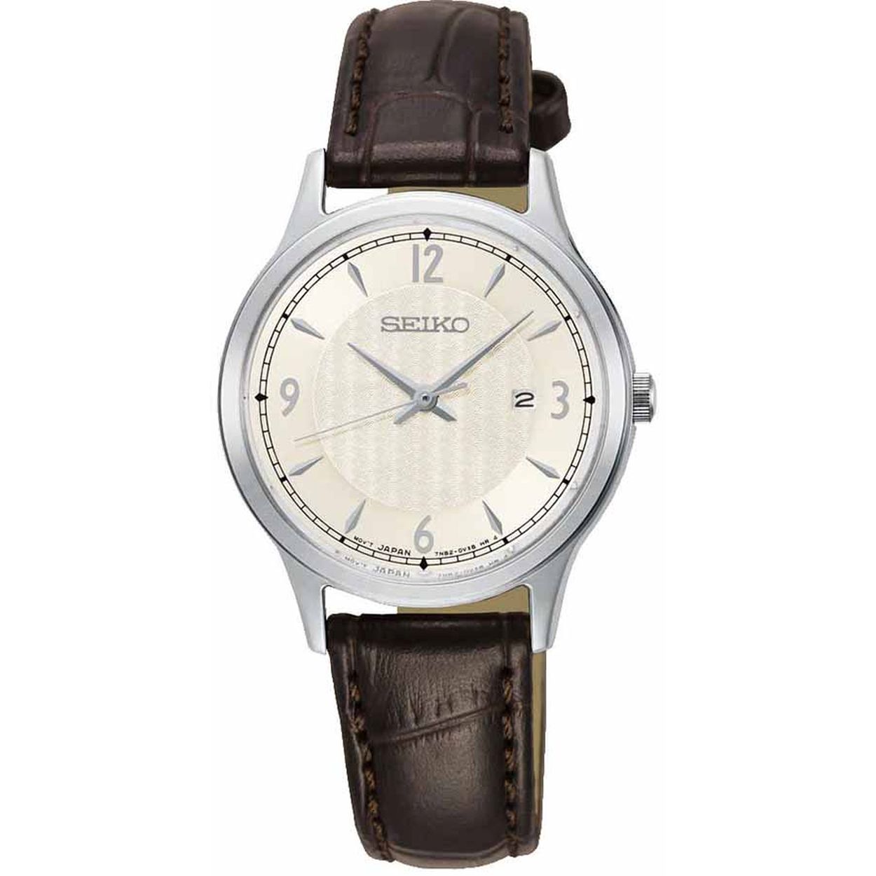 Ontdek de schitterende SEIKO SXDG95P1. Een edelstaal horloge met een kastmaat van 28.7 mm.