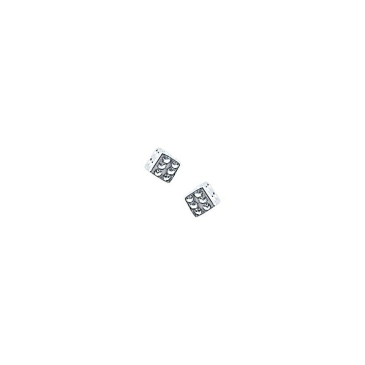 Beschrijving: Deze zilveren oorknoppen in de vorm van een dobbelsteen zijn het symbool van geluk uitdaging en lef. De oorknoppen hebben een afmeting van 3.5 x 3.5 mm.
Doelgroep: dames
Breedte: 3.5 mm
Hoogte: 3.5 mm