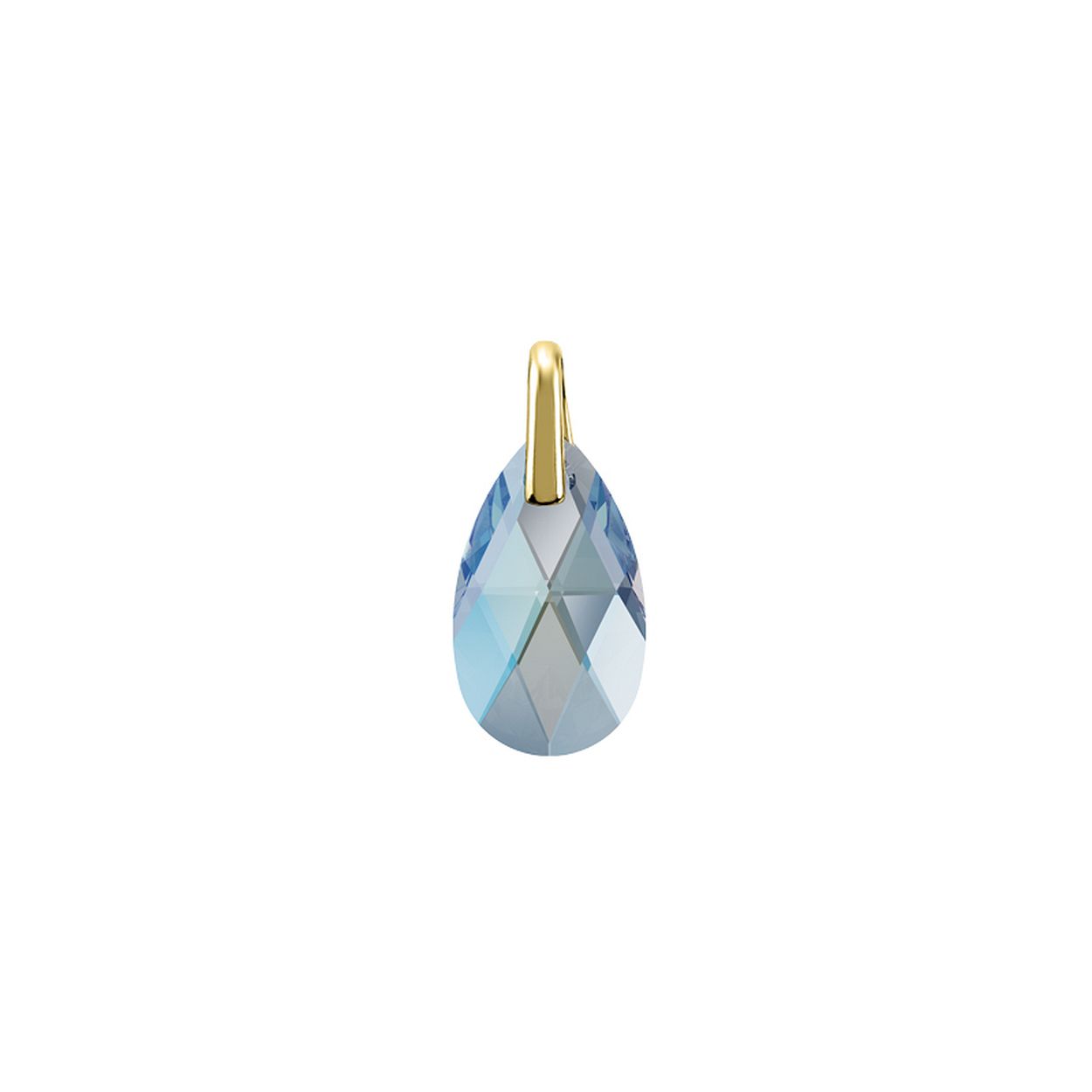 My Imenso gold Creoli pendant Aqua Shim 16mm pera