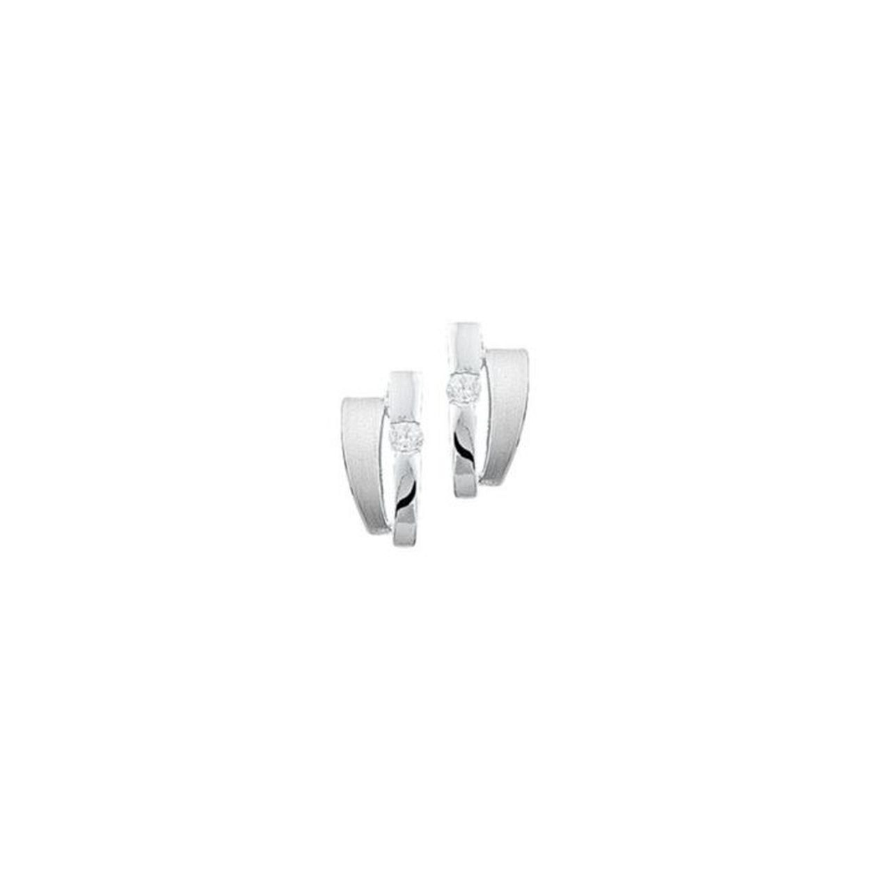 13,5 x 6,5 mm Zilver Zirkonia