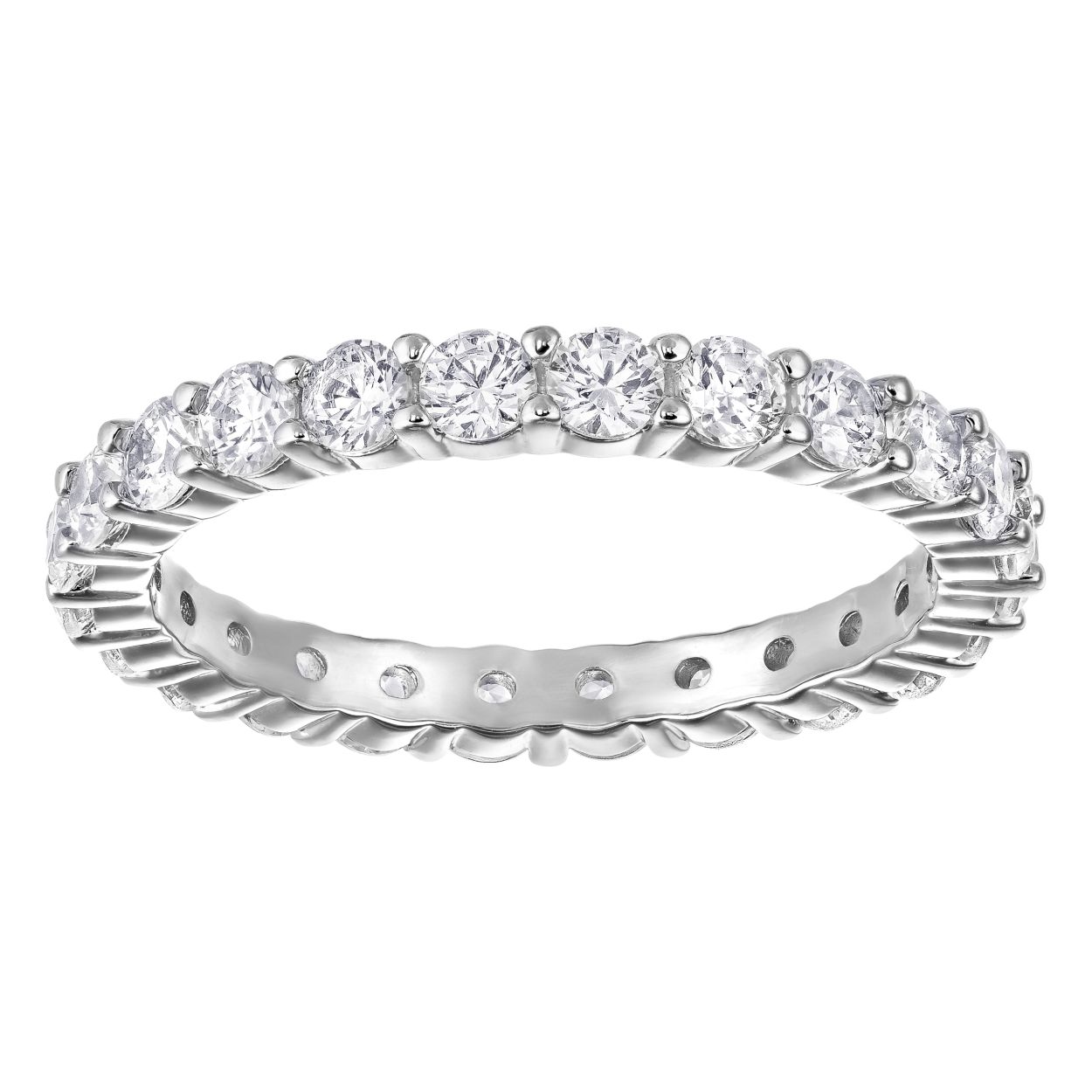 Een bredere versie van onze bestverkopende Vittore-ring. Dit prachtige rodium-vergulde accessoire sprankelt van alle kanten en is versierd met heldere kristallen. Het klassieke ontwerp is zowel ingetogen als verfijnd en voegt gegarandeerd instant glamour toe aan je hand. Draag er twee of drie samen voor extra impact of stapel hem met andere stijlen om je look naar een hoger niveau te tillen.
