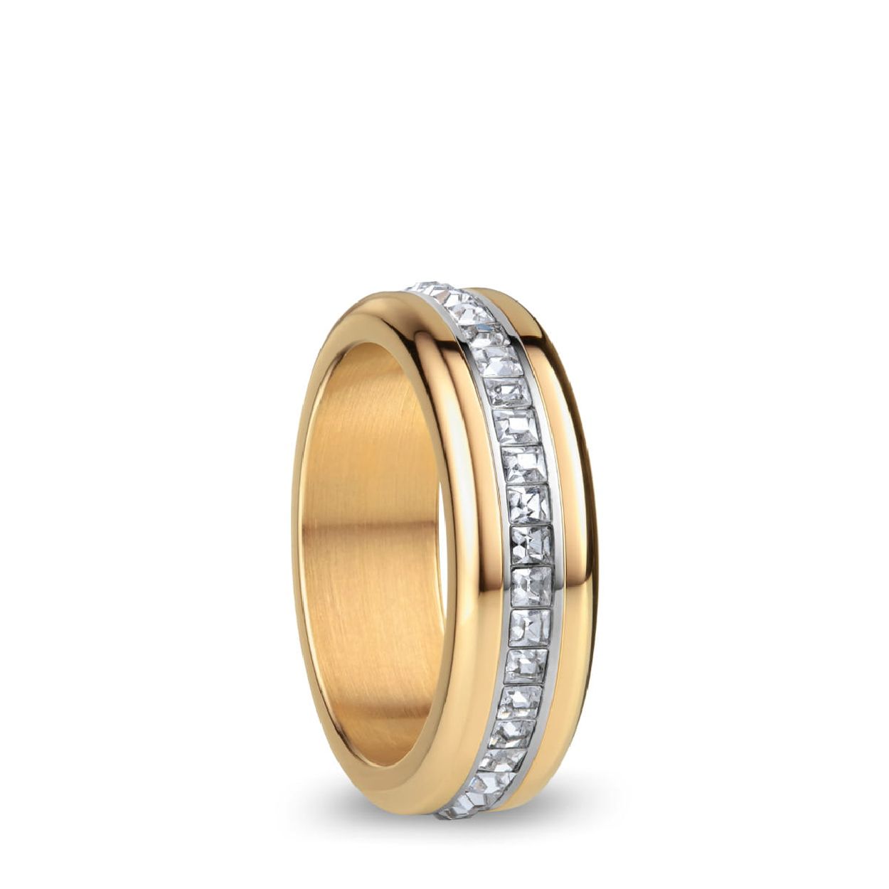 Dit is een prachtige ring van het merk Bering. Dit sieraad is gemaakt van edelstaal. De maat is: 63