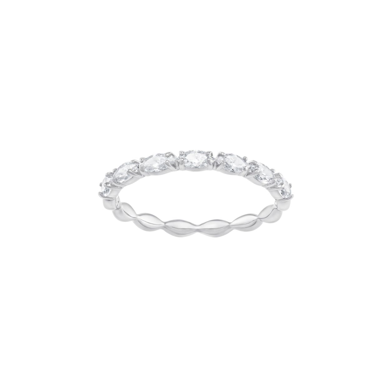 Breng minimalisme en luxe in evenwicht met deze prachtige ring. De voorste helft is verfraaid met sprankelende marquisevormige kristallen, waardoor dit rodium-vergulde accessoire een mooi accent is voor alledaagse looks. Hij ziet er gestapeld prachtig uit maar kan net zo goed afzonderlijk worden gedragen.

Artikelnr.: 5354786
Materiaal:  Rodium-verguld
Kleur:  Wit
Collectie:  Vittore