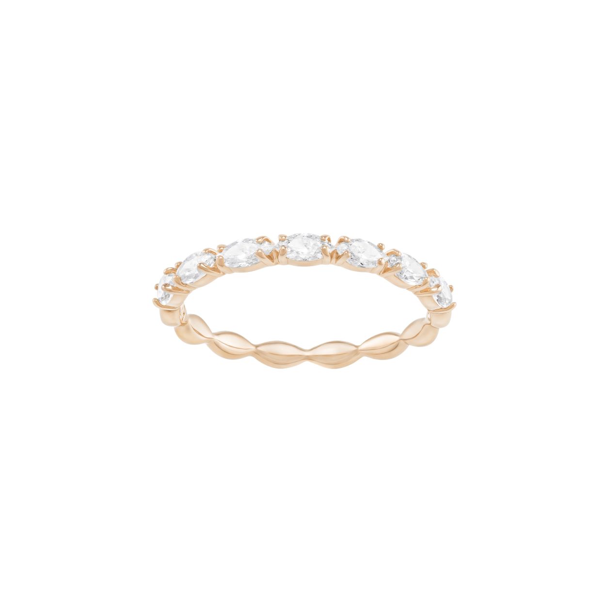 Voeg een vleugje ingetogen luxe toe aan je look met deze prachtige ring. De voorste helft is verfraaid met sprankelende marquisevormige kristallen, waardoor dit rosegoud-vergulde accessoire een mooi accent is voor alledaagse looks. Hij ziet er gestapeld prachtig uit maar kan net zo goed afzonderlijk worden gedragen.

Artikelnr.: 5351769
Materiaal:  Roségoudkleurige toplaag
Kleur:  Wit
Collectie:  Vittore