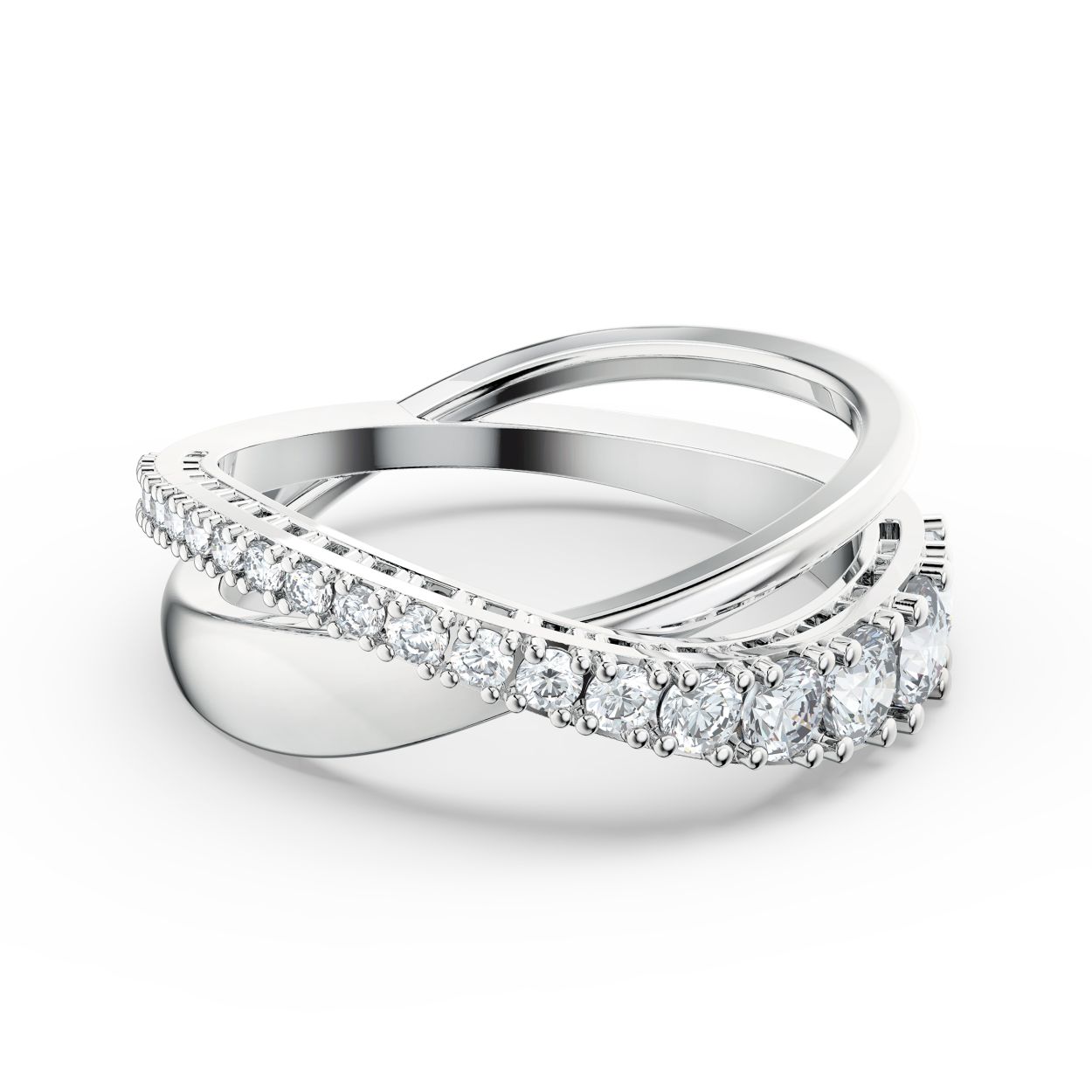 Tijdloos en stijlvol, puristisch en schitterend. Deze ring van Swarovski geeft zijn eigen draai aan de spiraaltrend. Twee schitterende lijnen komen samen in elegante, zachte vormen; waarvan een is versierd met prachtige heldere stenen die de ring een stralende glans geven. Door het minimalistische design is de ring ideaal om dagelijks te dragen en voeg je een schittering toe aan je stijl.
Artikelnr.: 5563911
Collectie:  Twist
Kleur:  Wit
Materiaal:  Rodium-verguld