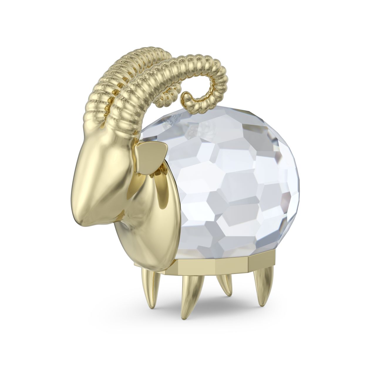 Dit loyale figuur van de Steenbok, dat is geïnspireerd door de kosmos, is een prachtig eerbetoon aan de dierenriem. Het astrologisch geïnspireerde ontwerp combineert precisieslijpwerk met gegraveerd goudkleurig metaal en bevat 98 facetten die een geit met indrukwekkende hoorns voorstellen. Geef dit speciale stuk cadeau aan uzelf of aan een Steenbok die jarig is. Decoratief voorwerp. Geen speelgoed. Niet geschikt voor kinderen onder de 15 jaar.