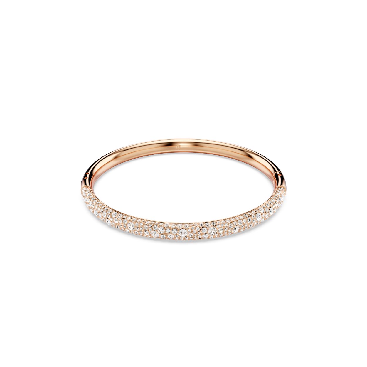 Deze oogverblindende Sublima-armband strooit sterrenstof over uw outfit. De band met ros�goudkleurige toplaag wikkelt zich elegant om de pols en is aan de bovenkant voorzien van een sneeuwpav� van heldere rondgeslepen kristallen. Voor een wonderschoon en verfijnd accent bij uw dagelijkse look.