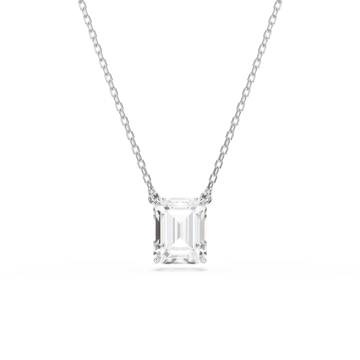 Stilla hanger, Octagon-slijpvorm, Wit, Rodium toplaag
