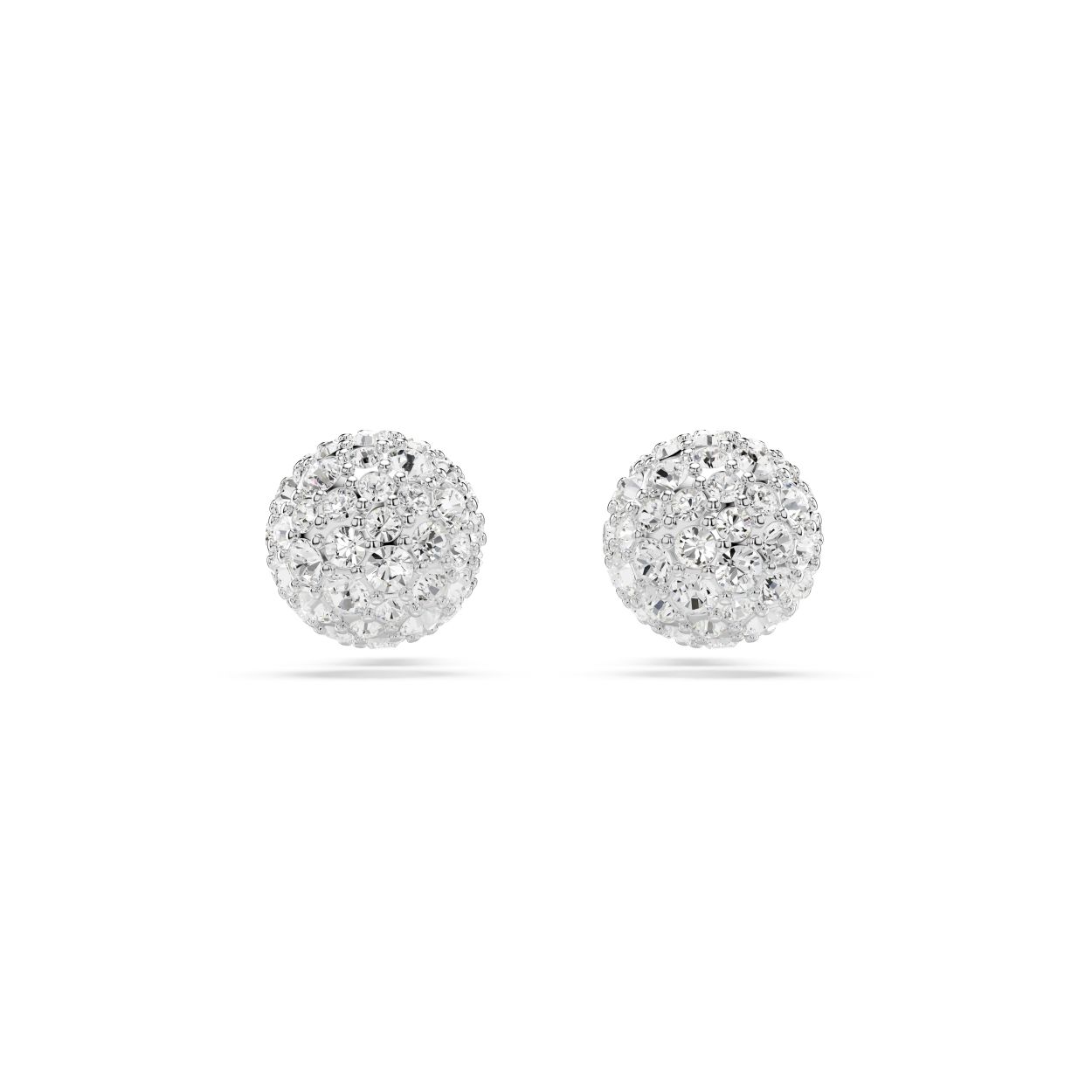 Deze Dextera-oorknopjes combineren speelse geometrie met glinsterend licht en zijn gemaakt voor vreugdevolle styling. Elke bol heeft een rhodium toplaag en is versierd met offset pavé en kristallen van verschillende formaten. Draag ze samen voor symmetrische verfijning of combineer ze met de stervormige oorknopjes uit dezelfde veelzijdige lijn.