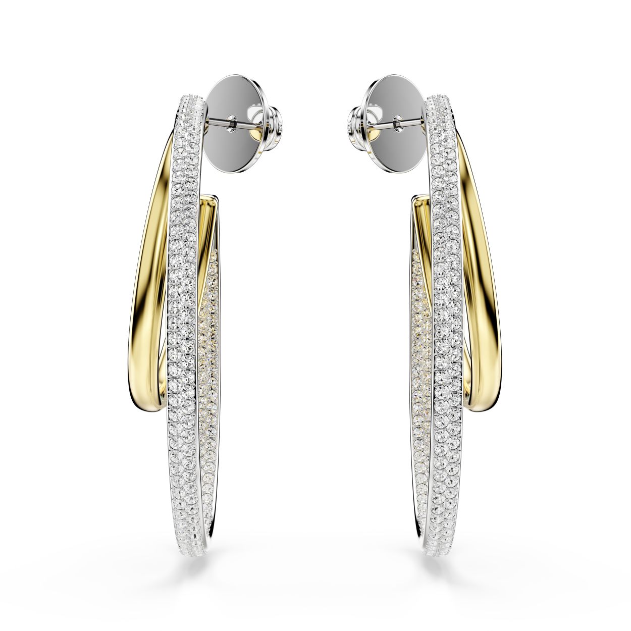 Deze Hyperbola-oorstekers met meerdere toplagen van metaal vallen moeiteloos op. Aan beide kanten prijkt een kleine ring met goudkleurige toplaag in een grote ring met rhodium toplaag die versierd is met heldere Swarovski Zirkonia. Een betoverend opengewerkt ontwerp dat uw alledaagse stijl een boost geeft.
Artikelnr.: 5702400
Collectie:  Hyperbola
Formaat: 4.6 x 0.8 cm
Materiaal:  Kristallen, Gemengde metalen afwerking
Kleur:  Wit
Gewicht (individueel product):  6.1 g