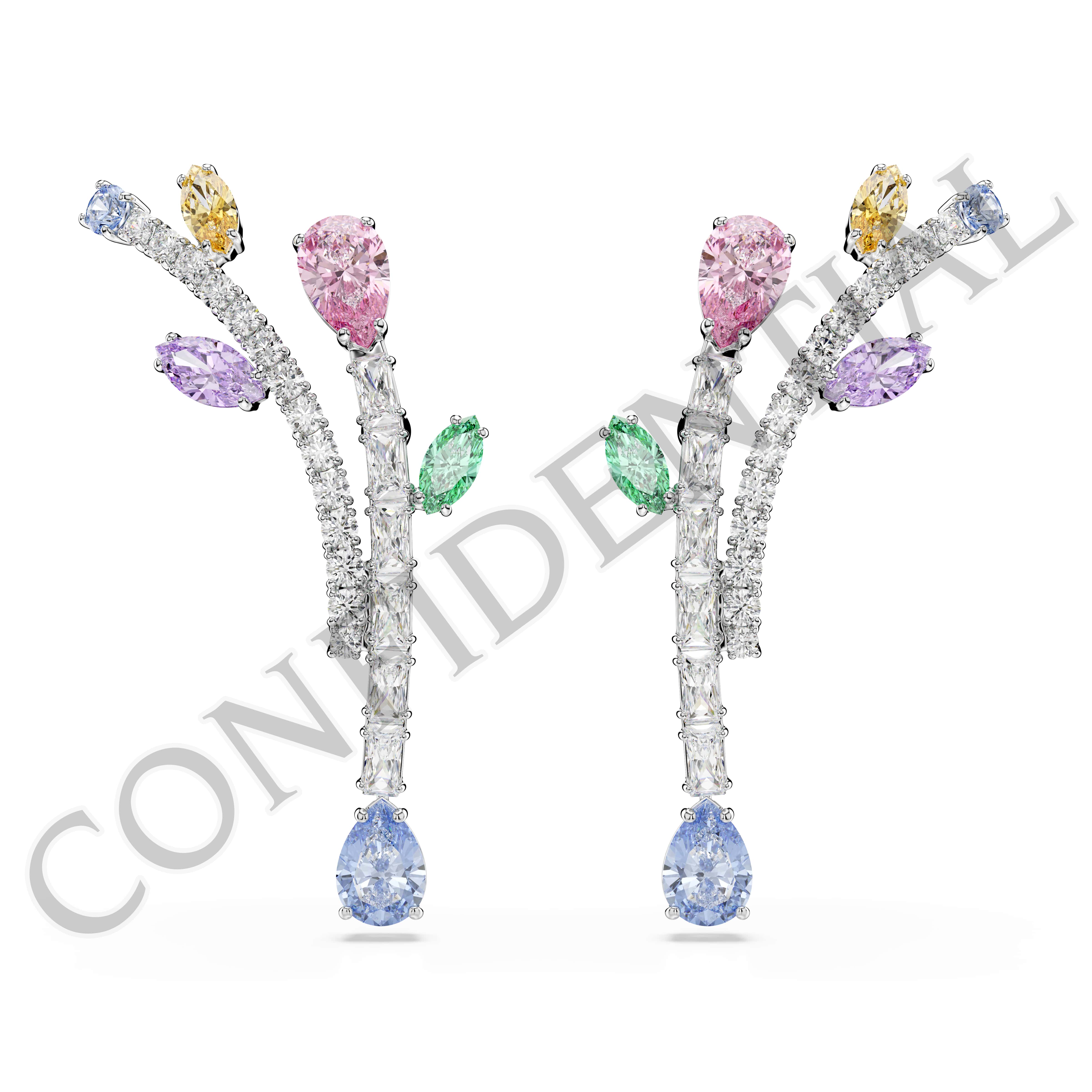 Cupido slaat twee keer toe met deze expressieve Idyllia-oorbellen. Elk stuk met goudkleurige toplaag heeft een liefdeshart doorboord door een pijl, met glinsterende heldere kristallen aan de ene kant en een levendige roze kleur aan de andere kant. Draai ze zo vaak als u wilt om voor veelzijdige stylingopties.