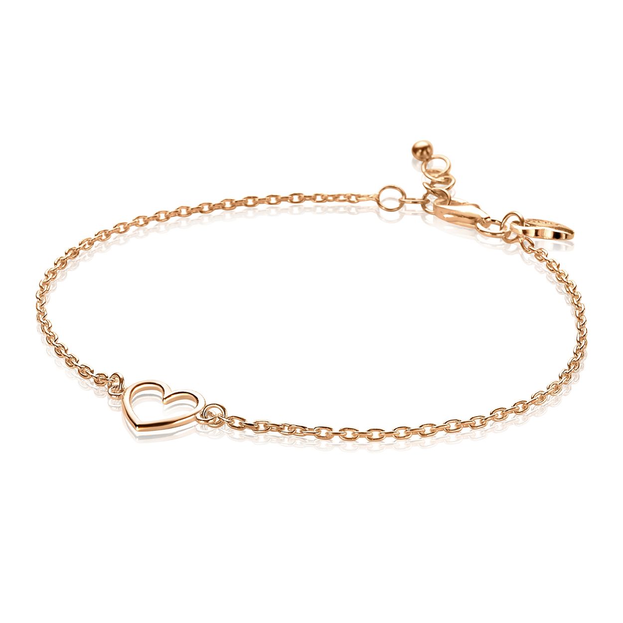 zilveren arband mt rose gold plating 