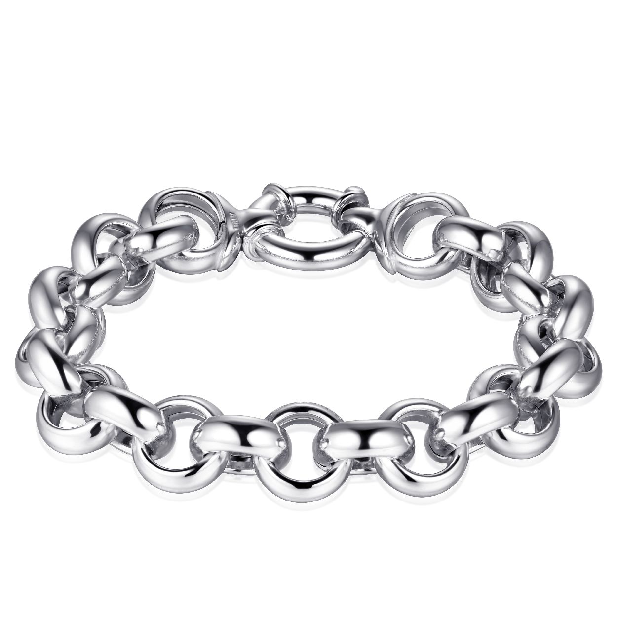 Zilveren armband met siersluiting