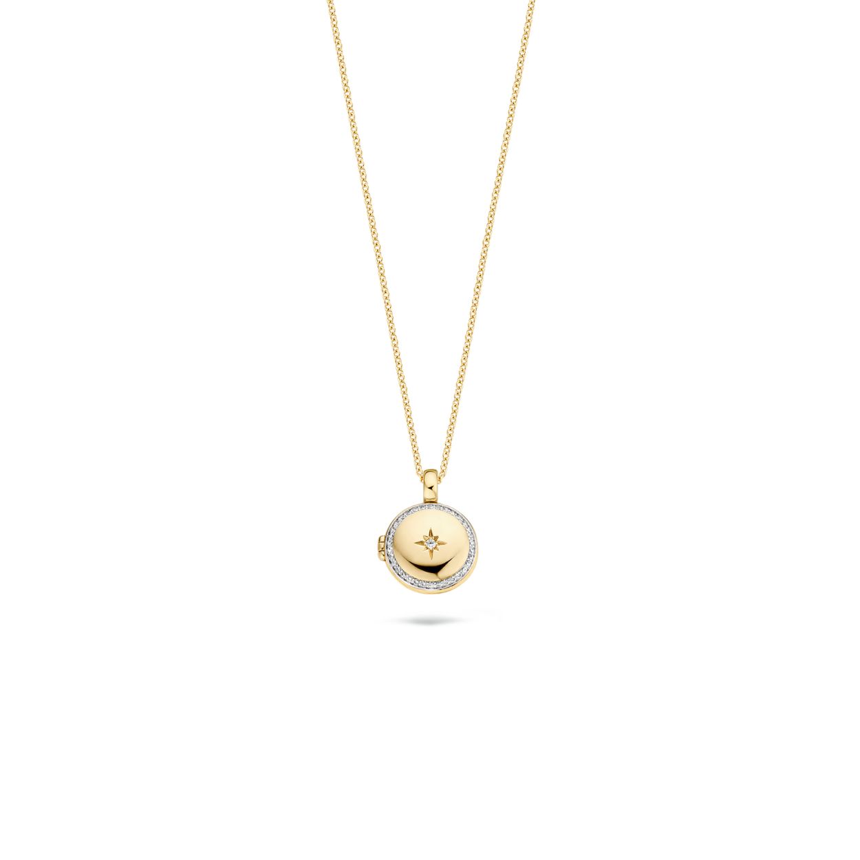 Blush Medallion 6085YZI - Geel Goud met Zirkonia (14krt.)