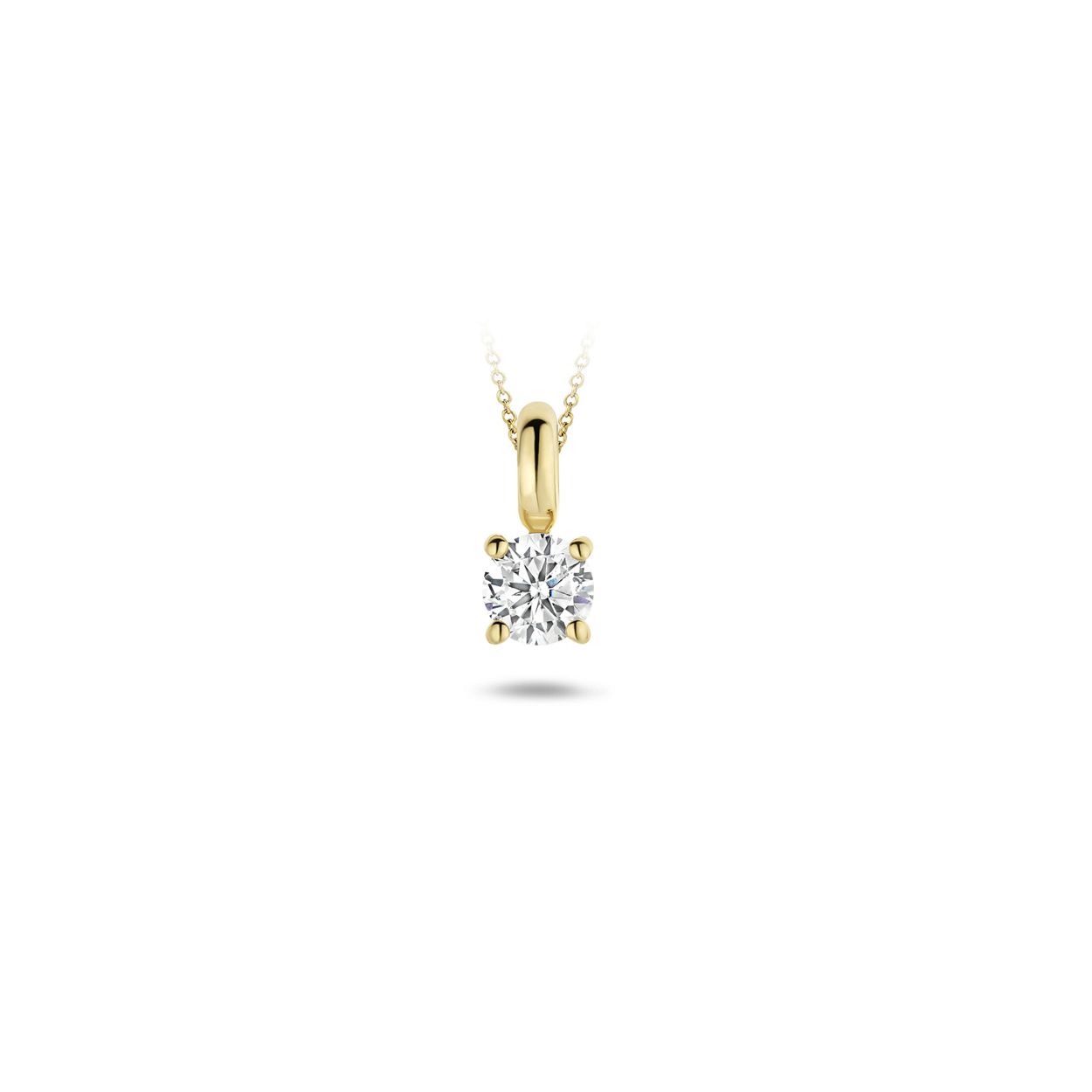 Blush - 14kt geelgoudenhanger met zirconia - 6092YZI