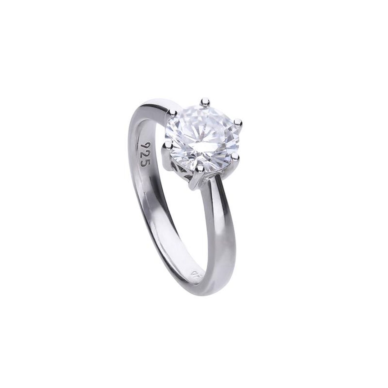 Diamonfire - Zilveren damesring - Solitair - 2.00 ct - Zirkonia 