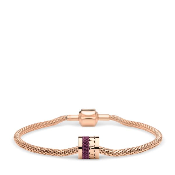 Edelstaal bering armband rose / paars SWH2-R-ME-190