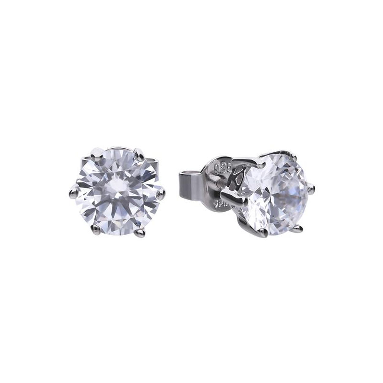 Diamonfire zilveren oorsieraden met schitterende zirkonia's